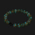 Emerald Eclipse | .925 Sterling Silver | Lunar Glass Bracelet
